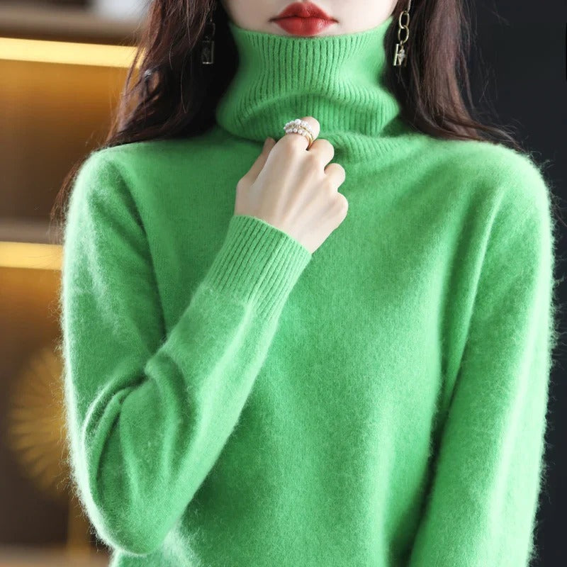 Vea | Women's Premium Cashmire Turtleneck Knit Sweater