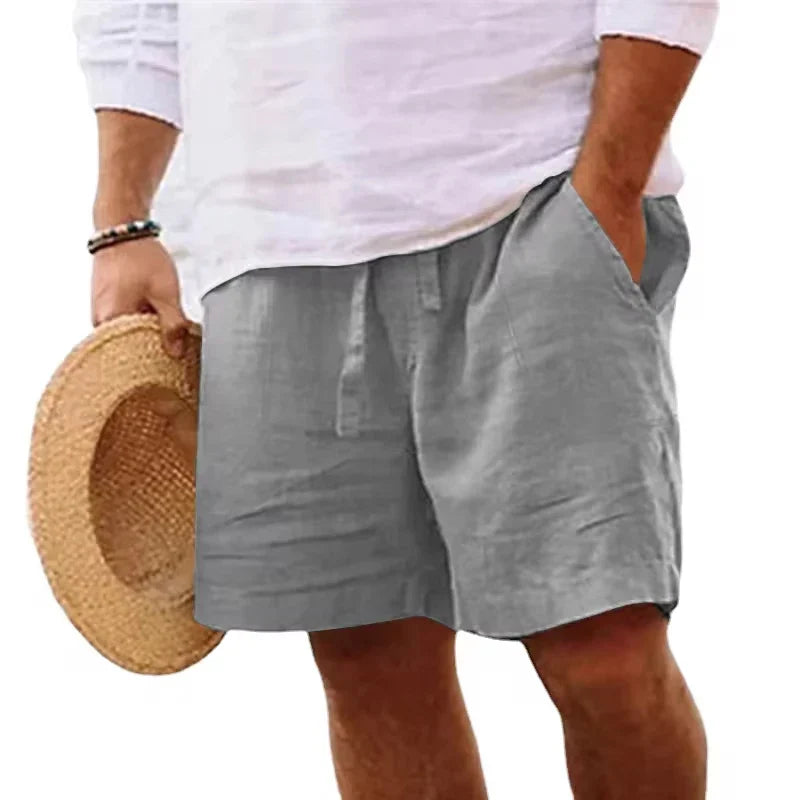 Diego | Men's Casual Drawstring Cotton Linen Shorts