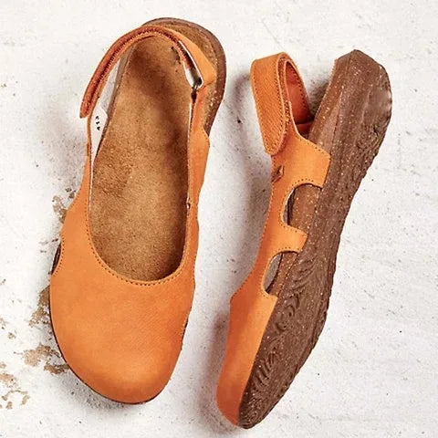 Ruby | Women's Mary Jane Closed Toe Flat Sandals