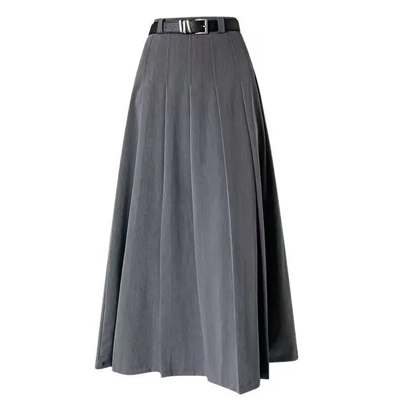 Paula | Women's Elegant Pleated A-Line Midi Skirt