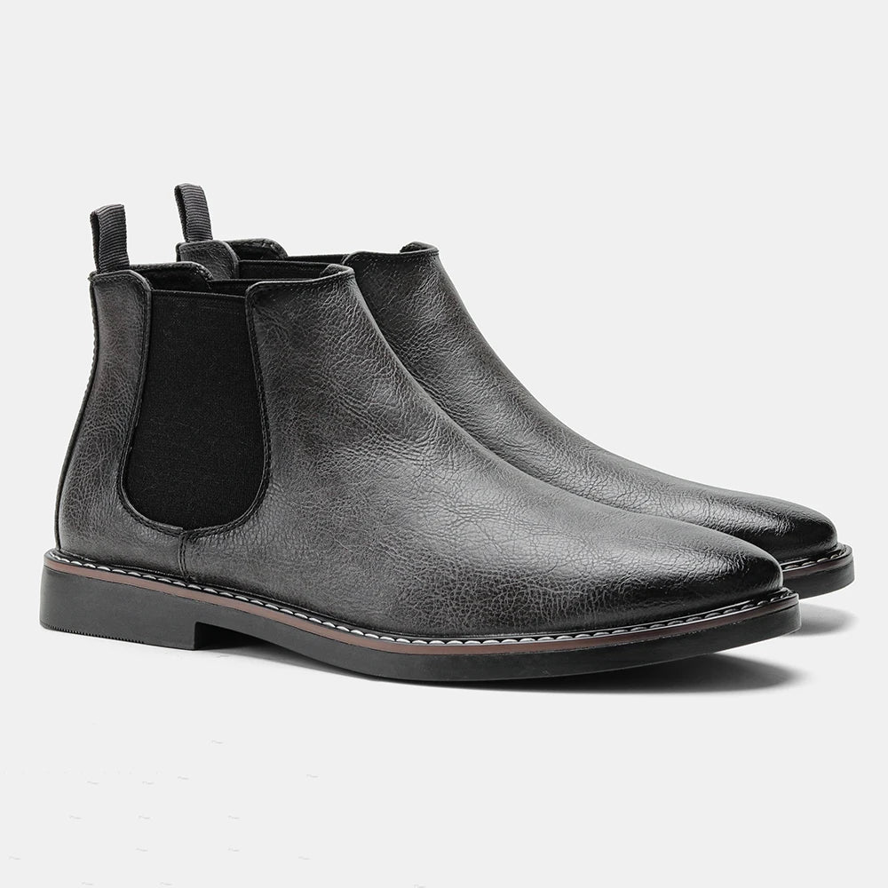 Michael | Men's Classic Polished Leather Chelsea Boots