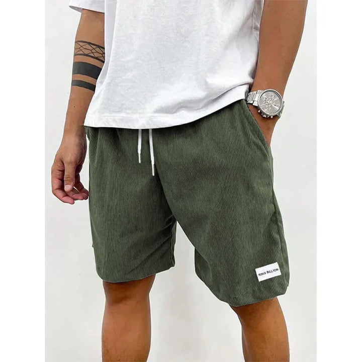Clive | Men's Relaxed Fit Stretch Drawstring Corduroy Shorts