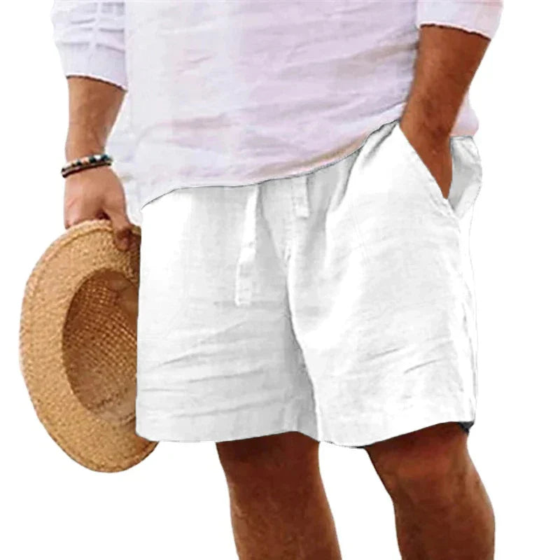Diego | Men's Casual Drawstring Cotton Linen Shorts