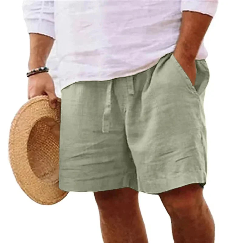 Diego | Men's Casual Drawstring Cotton Linen Shorts