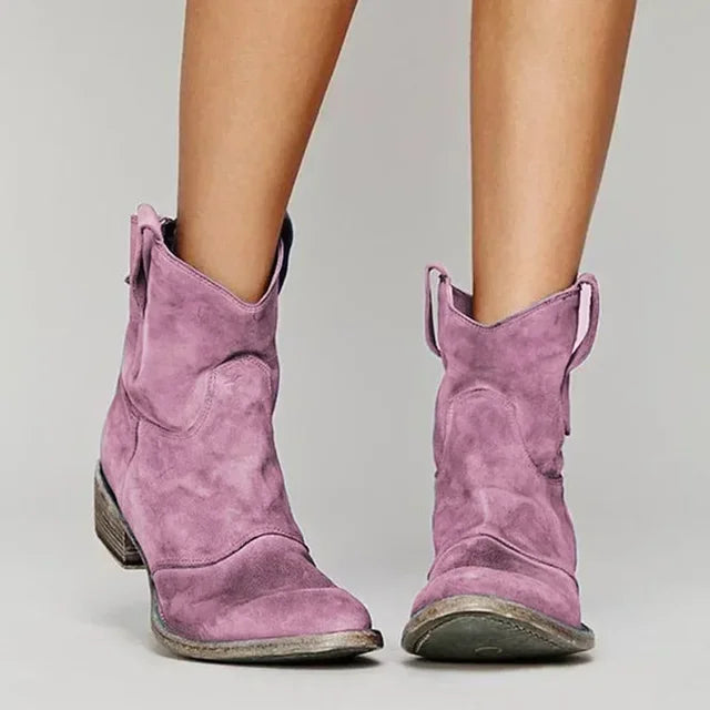 Mandy | Women's Vintage Western Ankle Boots