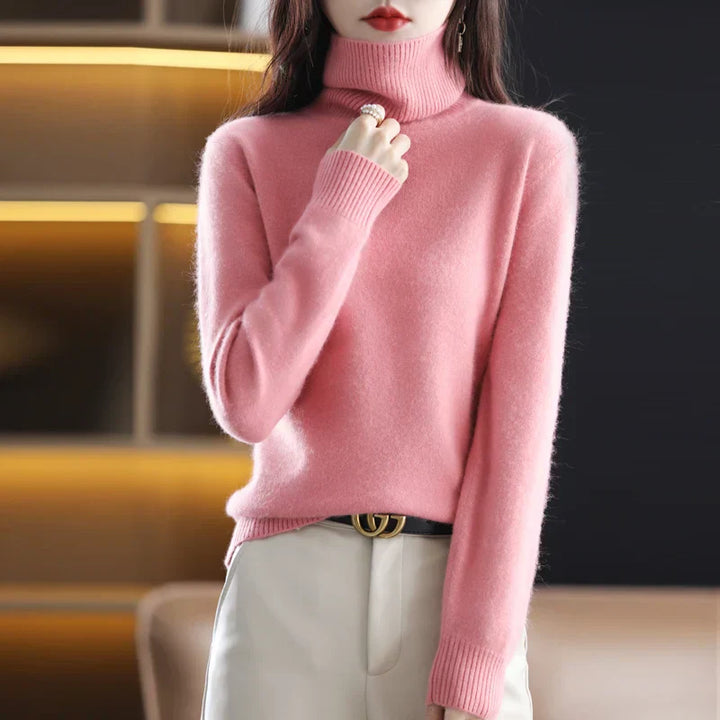 Vea | Women's Premium Cashmire Turtleneck Knit Sweater