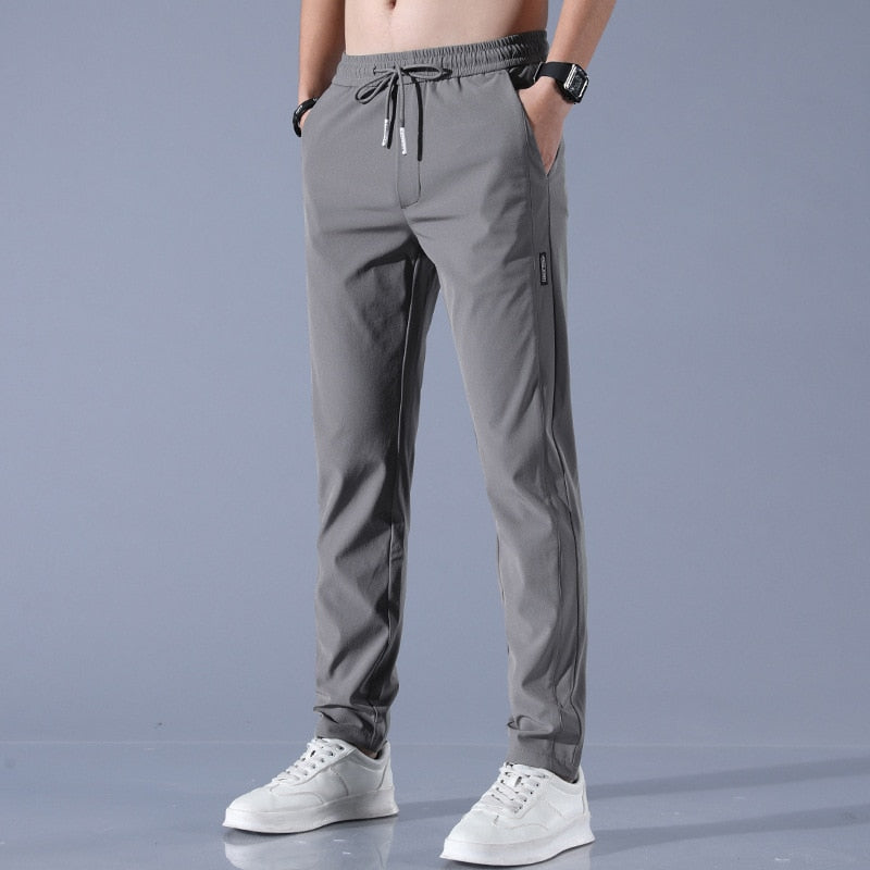 Ronan | Men's Sporty Drawstring Stretch Trousers