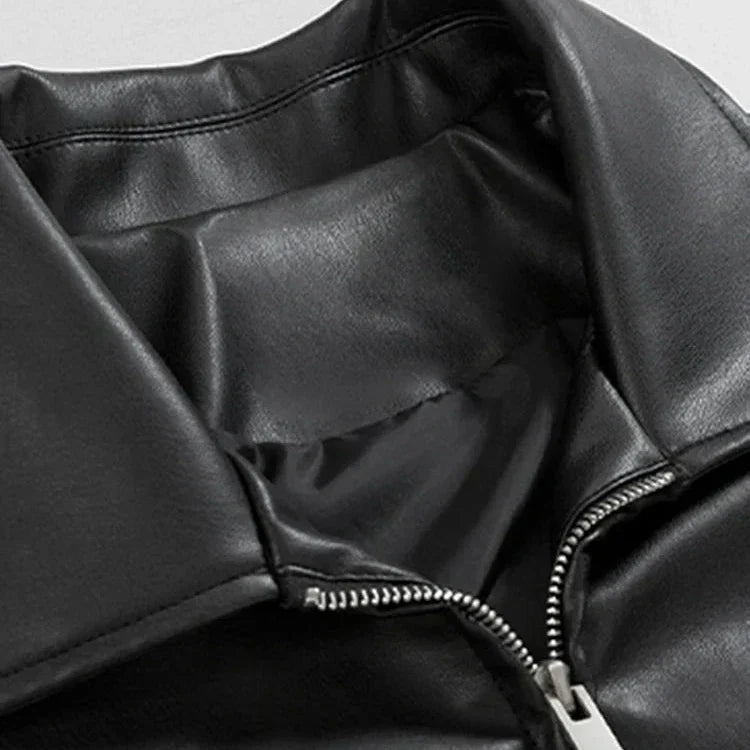Kai | Men's Retro Style Oversized Leather Bomber Jacket