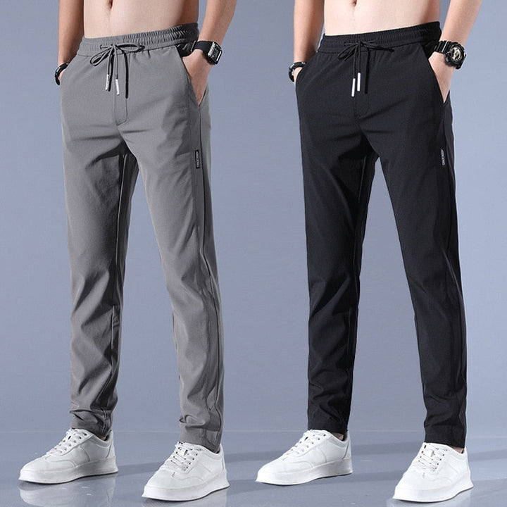 Ronan | Men's Sporty Drawstring Stretch Trousers