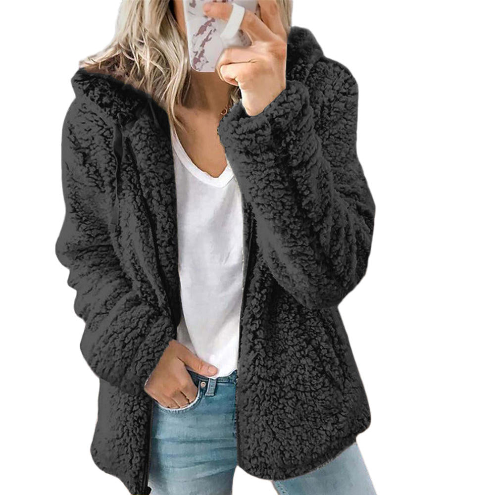 Wendy | Women's Snug Hooded Teddy Sherpa Jacket
