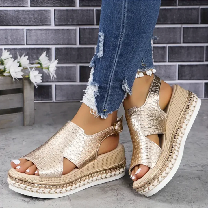 Valencia | Women's Premium Orthopedic Slingback Wedge Sandals