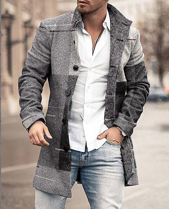Desmond | Men's Warm Single-Breasted Winter Coat