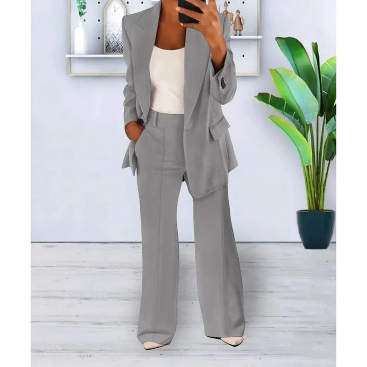 Elena | Women's Tailored Wide-Leg Pant Suit