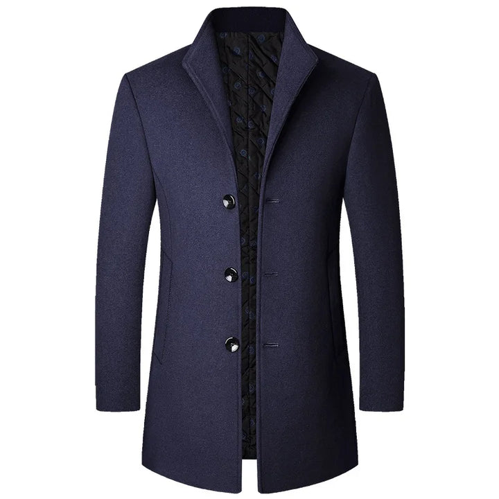 Lawrence | Men's Classic Single-Breasted Winter Overcoat