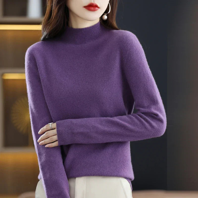 Rosie | Women's Luxurious Cashmere Turtleneck Sweater