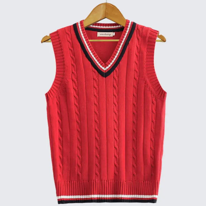 Mateo | Men's Classic Cable Knit Sweater Vest