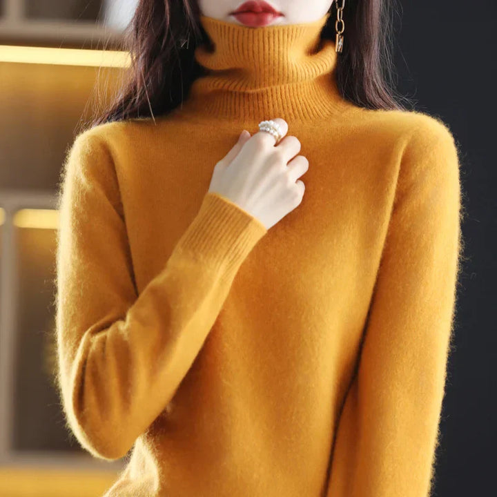 Vea | Women's Premium Cashmire Turtleneck Knit Sweater