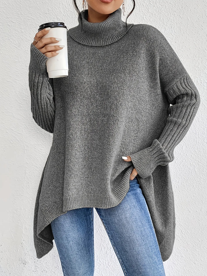 Maren | Women's Cozy Oversized Ribbed Turtleneck Sweater
