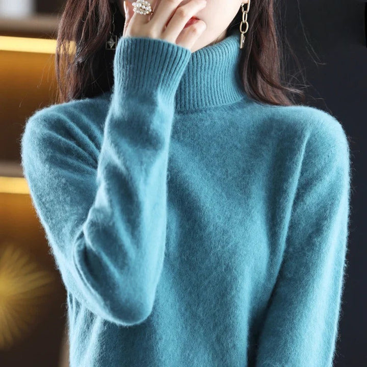 Vea | Women's Premium Cashmire Turtleneck Knit Sweater