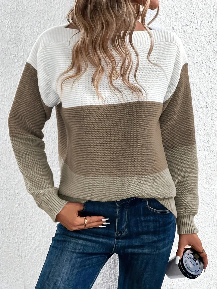 Isla | Women's Color-Block Knit Sweater