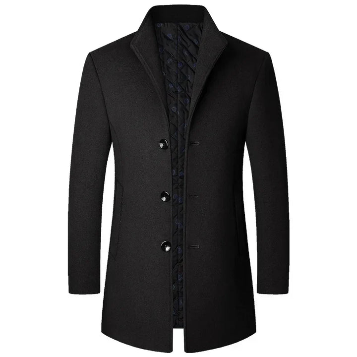 Lawrence | Men's Classic Single-Breasted Winter Overcoat