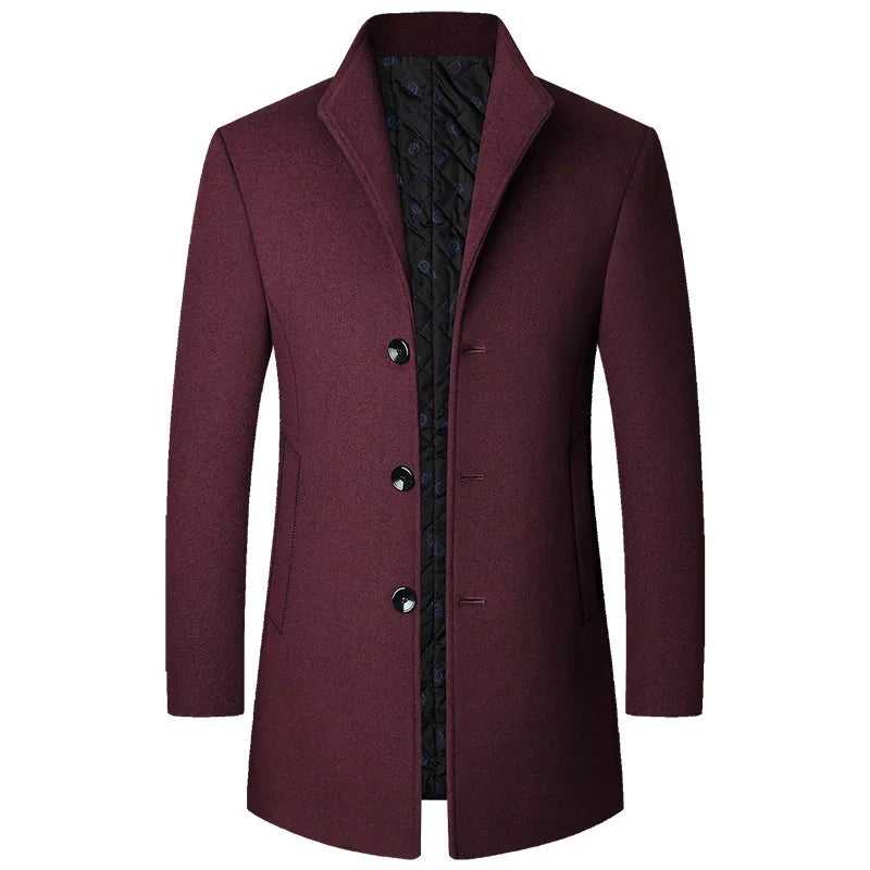 Lawrence | Men's Classic Single-Breasted Winter Overcoat