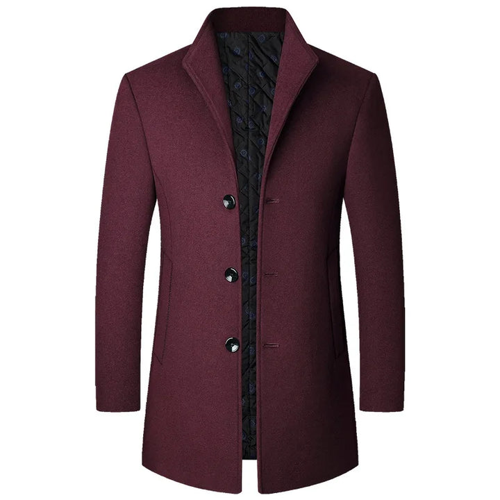 Lawrence | Men's Classic Single-Breasted Winter Overcoat