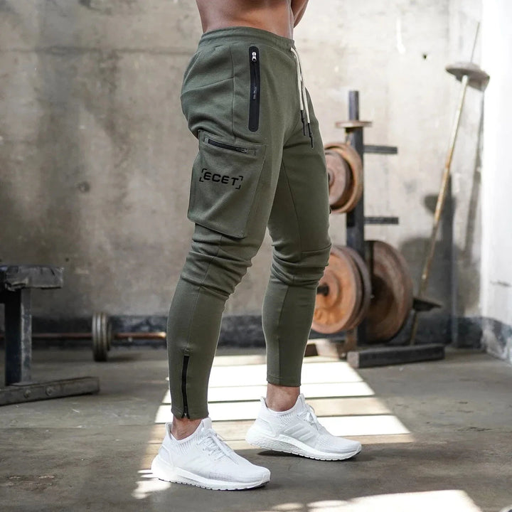 Zane | Men's Stylish Slim-Fit Cargo Joggers with Zip Pockets