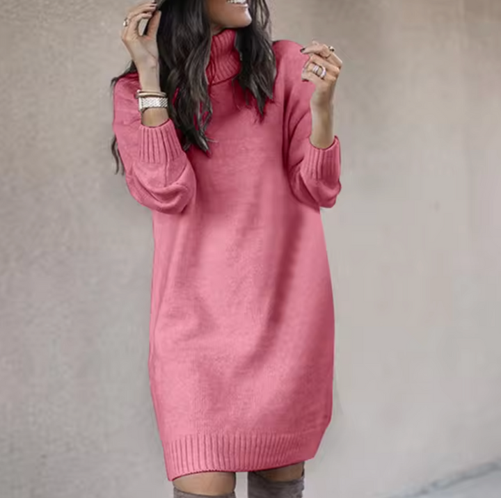 Winter | Women's Cozy Turtleneck Sweater Dress