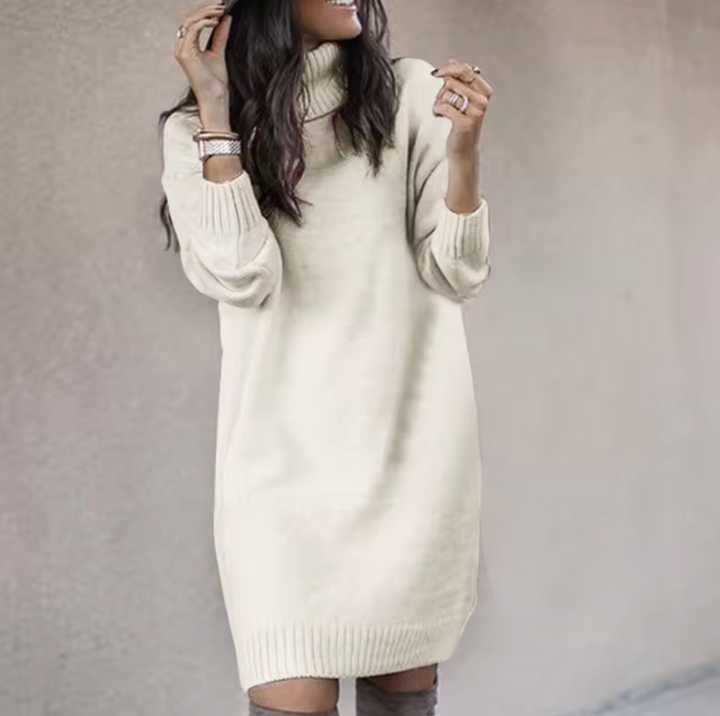 Winter | Women's Cozy Turtleneck Sweater Dress