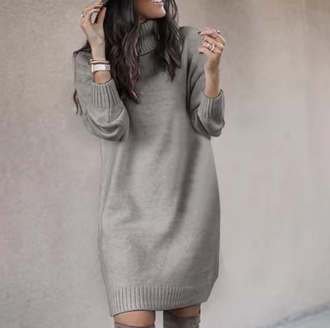 Winter | Women's Cozy Turtleneck Sweater Dress