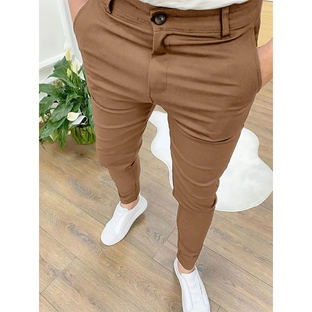 Declan | Men's Modern Slim-Fit Stretch Trousers
