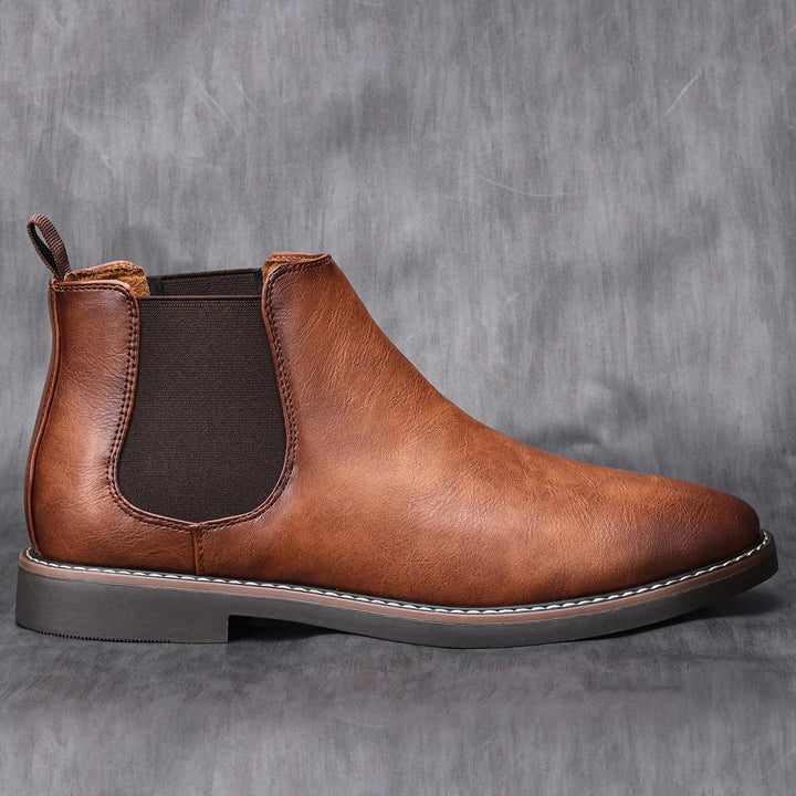 Michael | Men's Classic Polished Leather Chelsea Boots