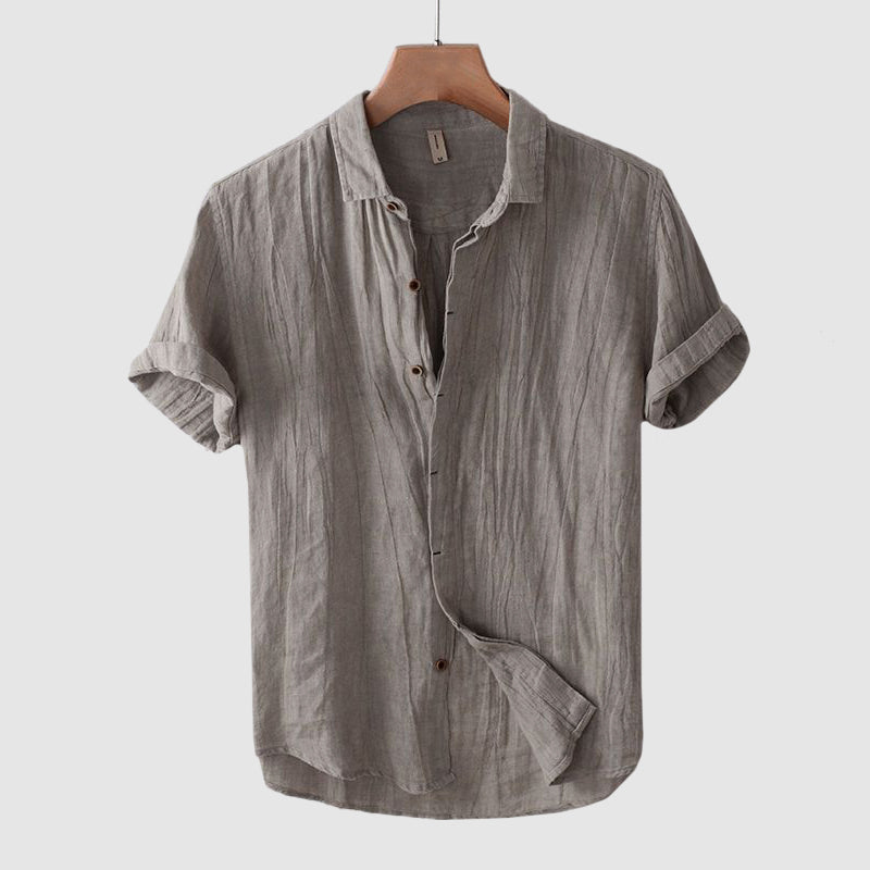 Easton | Men's Vintage Wrinkled Linen Shirt