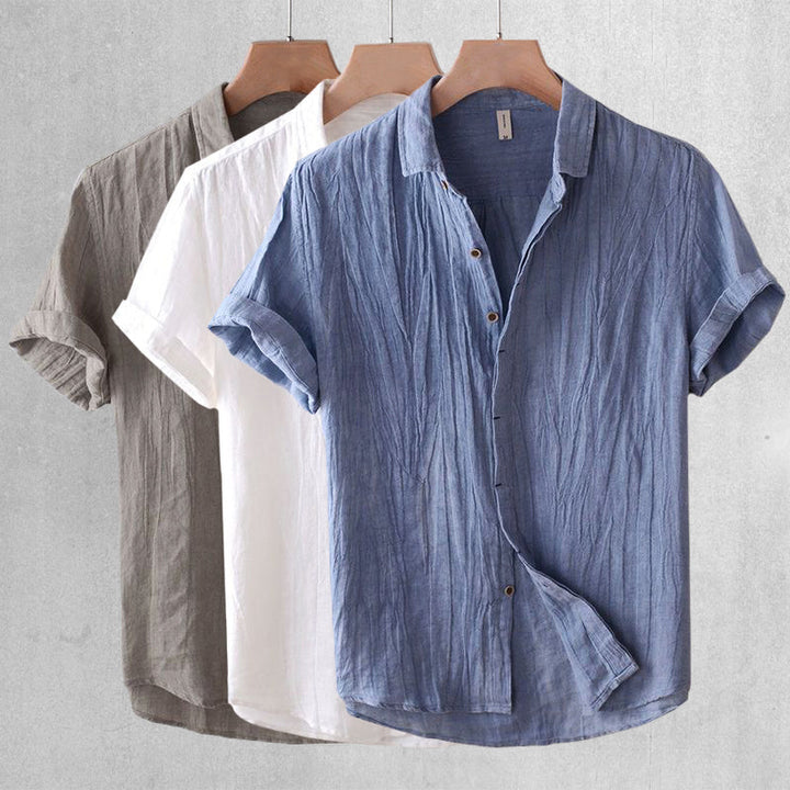 Easton | Men's Vintage Wrinkled Linen Shirt