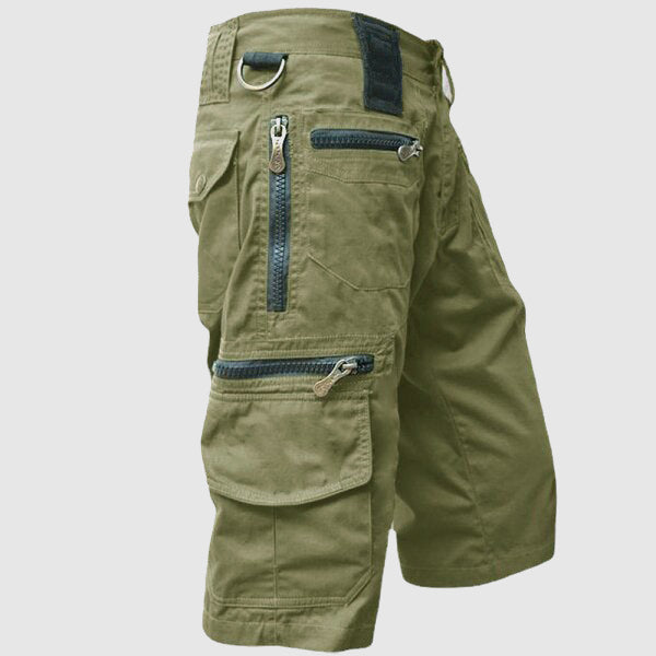 Archie | Men's Multi-Pockets Military-Style Cargo Shorts
