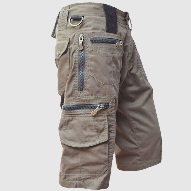 Archie | Men's Multi-Pockets Military-Style Cargo Shorts