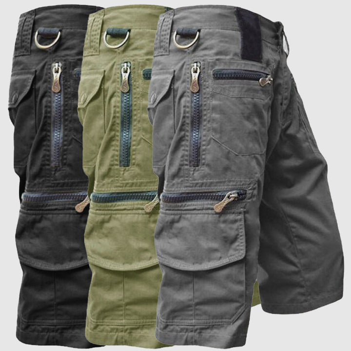Archie | Men's Multi-Pockets Military-Style Cargo Shorts