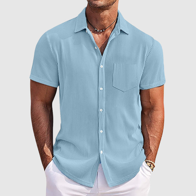 Dylan | Men's Casual Striped Button-Down Summer Shirt