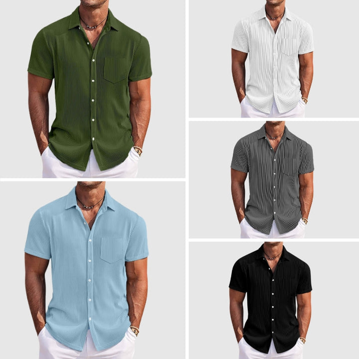 Dylan | Men's Casual Striped Button-Down Summer Shirt