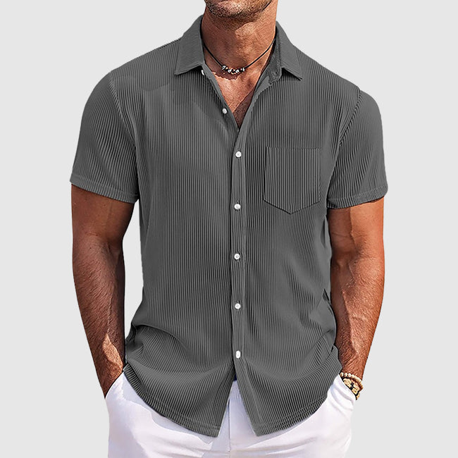 Dylan | Men's Casual Striped Button-Down Summer Shirt