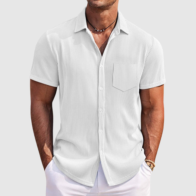 Dylan | Men's Casual Striped Button-Down Summer Shirt
