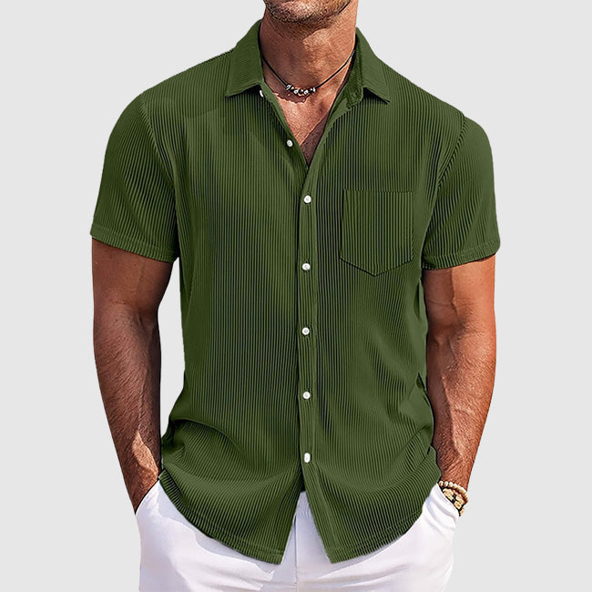 Dylan | Men's Casual Striped Button-Down Summer Shirt