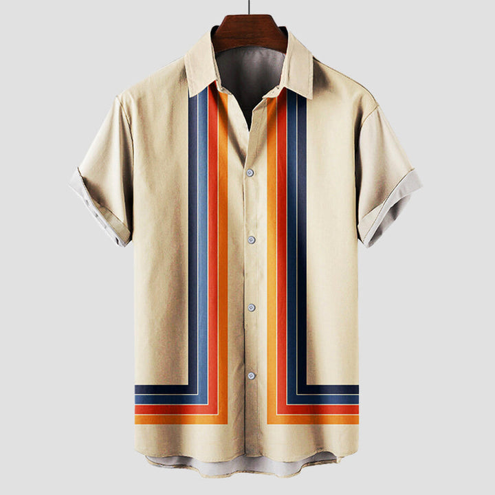Lloyd | Men's Vintage Striped Bowling Shirt