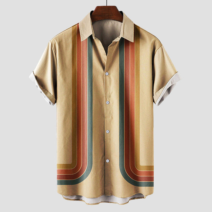 Lloyd | Men's Vintage Striped Bowling Shirt