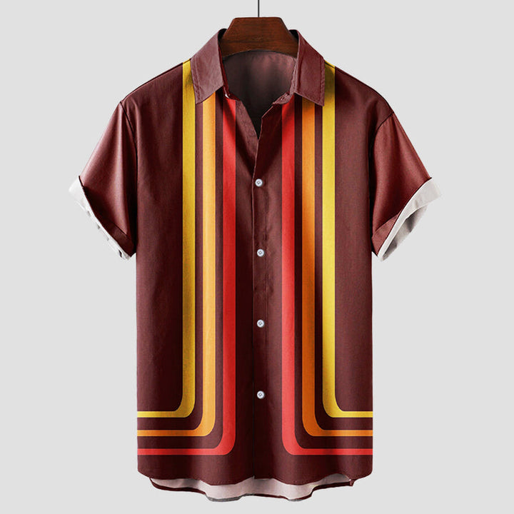 Lloyd | Men's Vintage Striped Bowling Shirt