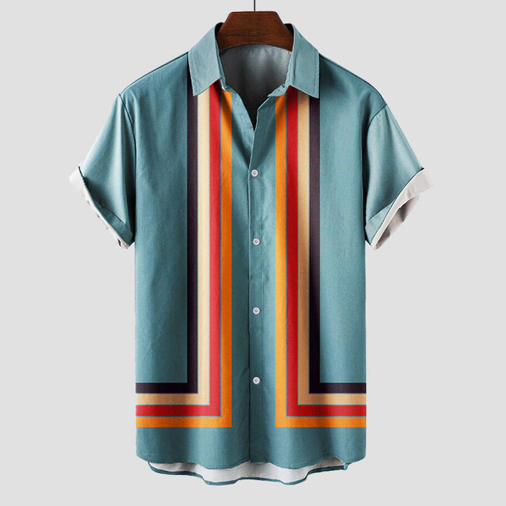 Lloyd | Men's Vintage Striped Bowling Shirt