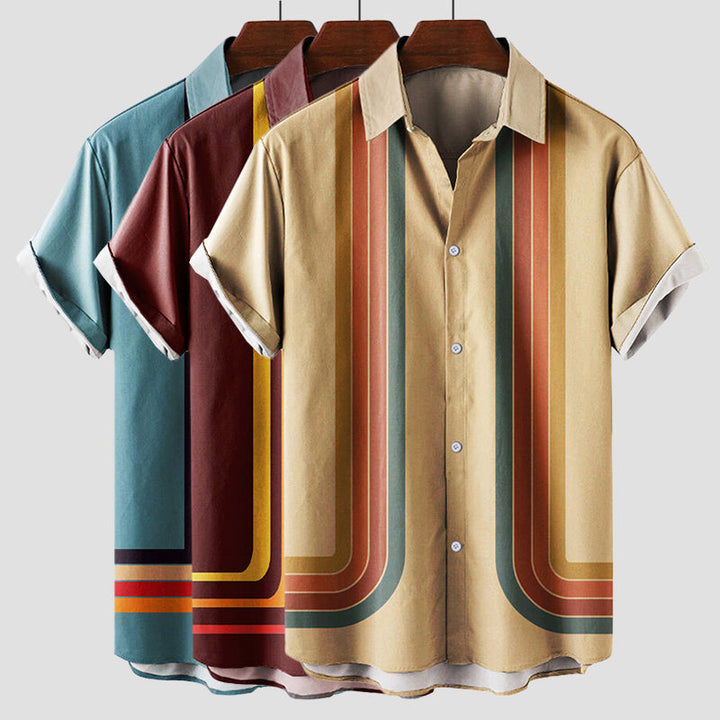 Lloyd | Men's Vintage Striped Bowling Shirt