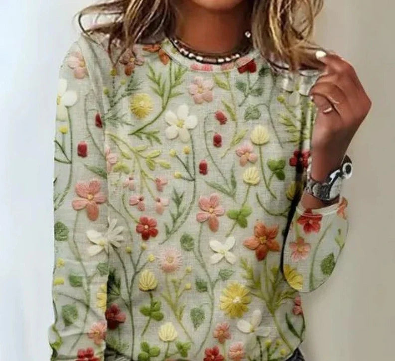 Sonia | Women's Vibrant Floral Print Sweater