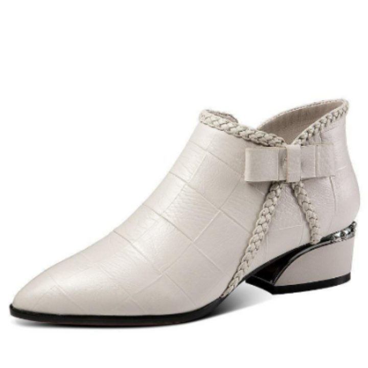 Olivia | Women's Chunky Heel Side-Zip Ankle Boots